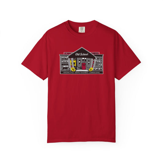 Old School - Unisex Garment-Dyed T-shirt, Trendy Tee, Casual Wear, Gift for Friends, Streetwear Must-Have