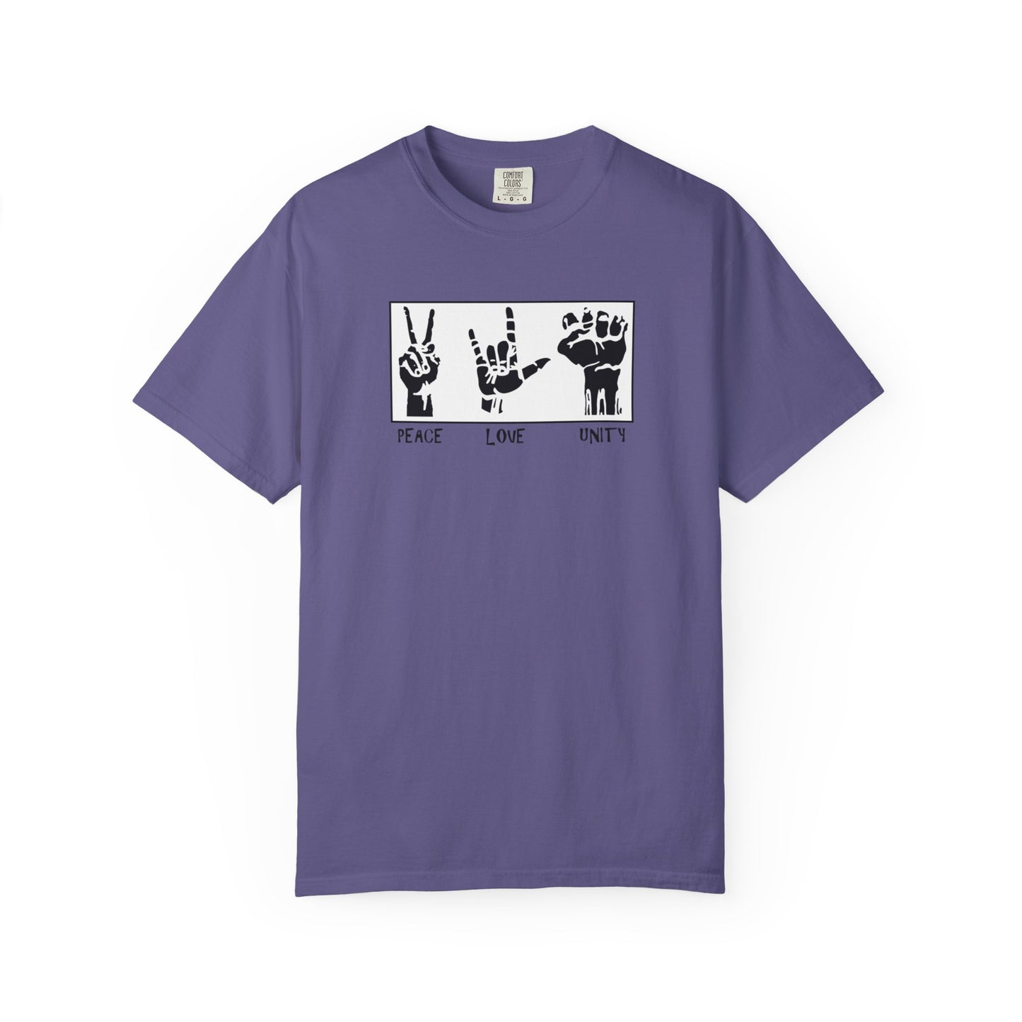 Peace Love Unity Unisex T-Shirt | Mindset Apparel | Trendy Graphic Tee | Perfect for Festivals, Casual Wear, Gifts, Summer Style